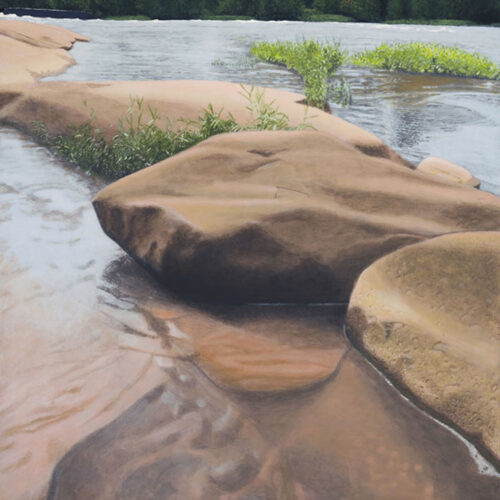 Painting title: James River Texas Beach